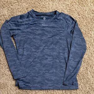 NOBULL Navy Camo Long Sleeve Top